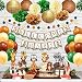 Ola Memoirs Woodland Animals Baby Shower Decorations for Boy or Girl, Gender Neutral Party Supplies Kit- Welcome Baby Banner, Forest Creatures Cut Out, Woodland Balloons, Pompoms, Leaves, Lanterns