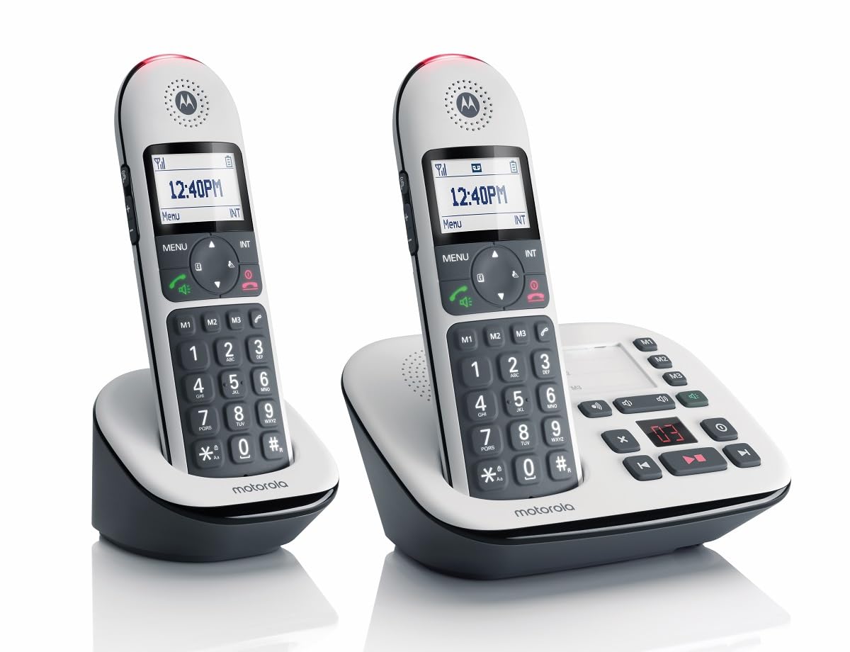 Motorola CD5012 Digital Cordless Twin Big Button DECT TAM