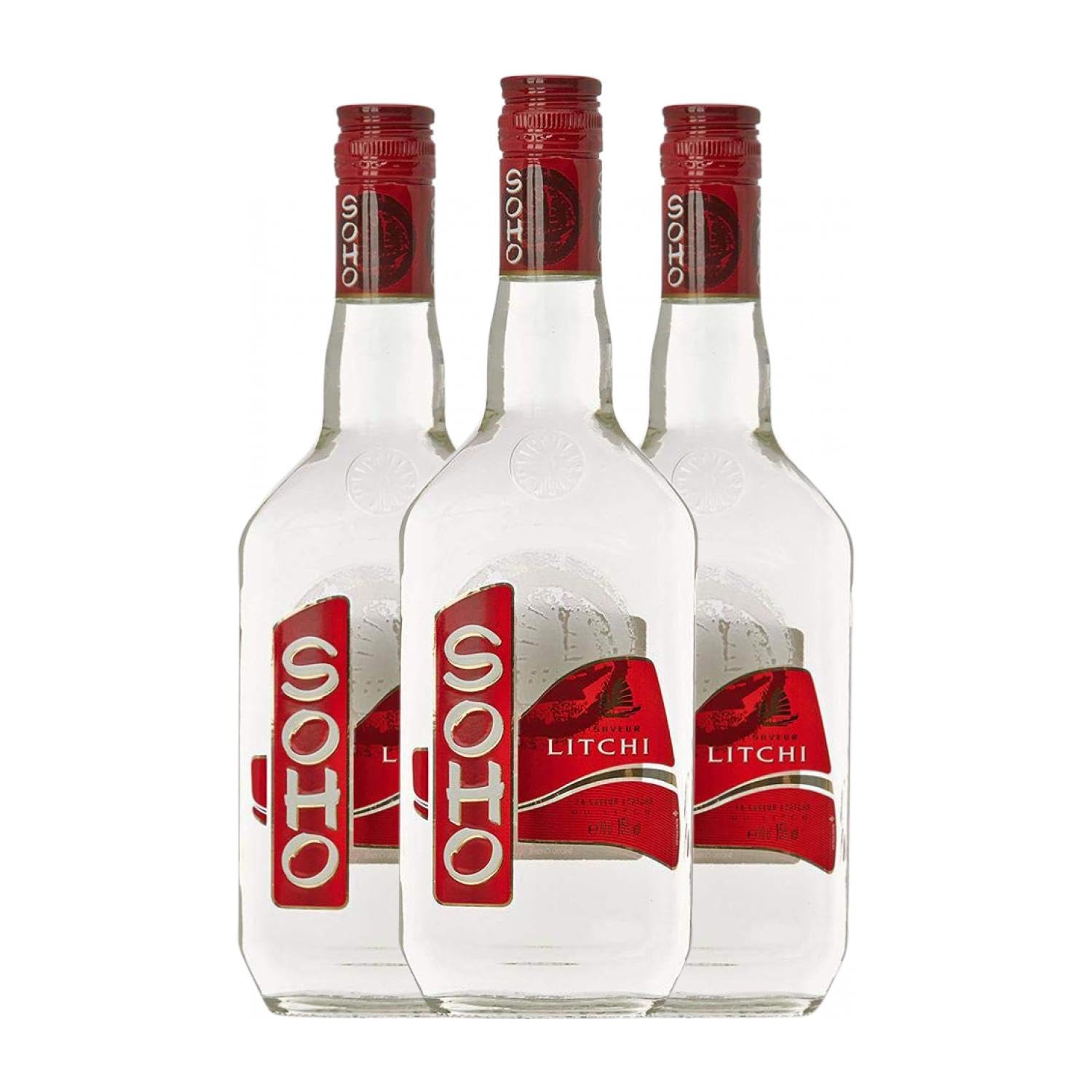 Licores Soho Lychee 70 cl (Caja de 3 Botellas de 70 cl)