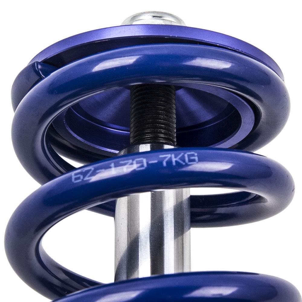 maXpeedingrods 4X Coilover, Amortiguador Roscado para BMW E39 5-Series Sedan 95-03, Suspensión con Muelle para 520i/523i/525i/528i/530i/ 520D/525D/TD/TDS/530D Azul