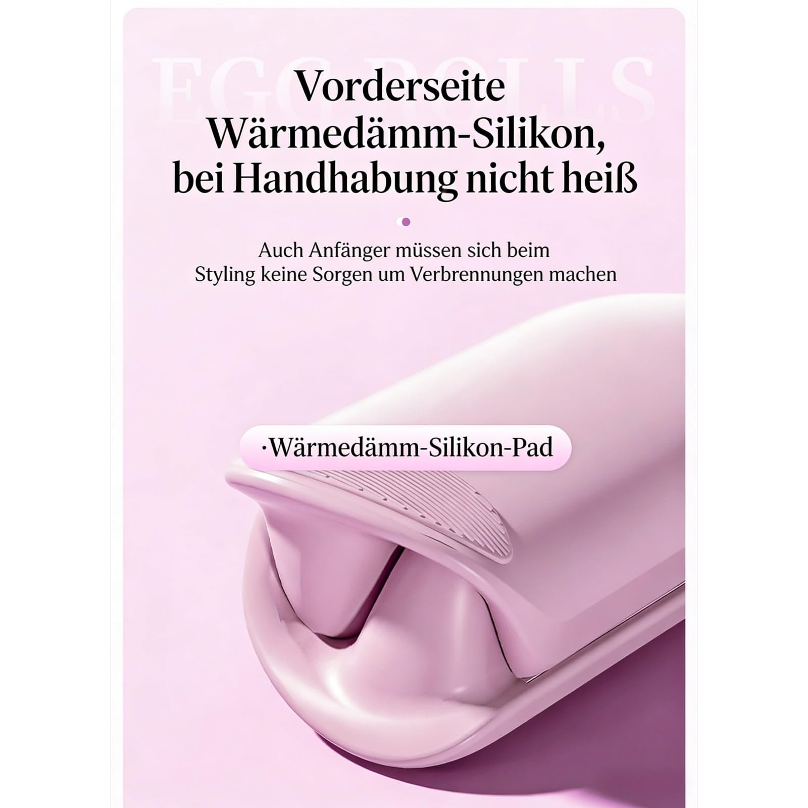 Mybley Wavy Pro – Welleneisen mit 80 Mio. Ionen, Keramikbeschichtung, 11 Temperaturen (130-230°C) für langanhaltende Wellen (Lila)
