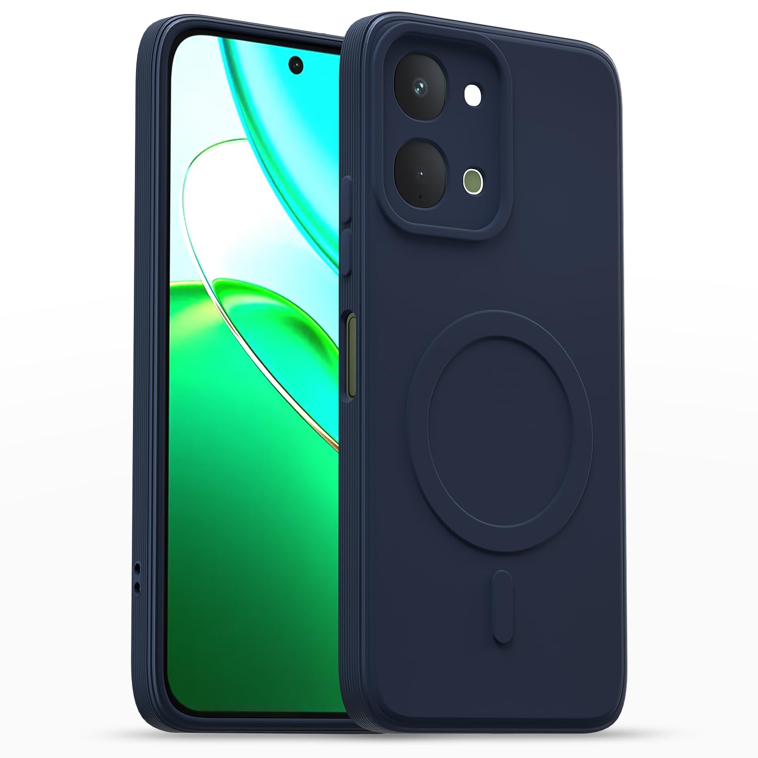 Pikkme Back Cover for Motorola Moto Edge 70 Fusion 5G Soft Matte Silicone Mag-Safe Design (Mag-Safe Not Support) Camera Protection | Slim Fit Bumper Cover (Blue) — Amazon image 31