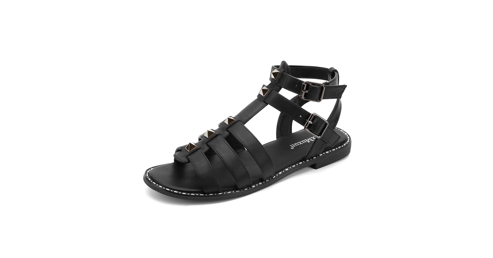 Amazon.com | MaxMuxun Women's Studded Gladiator Sandals Flat