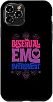 Vista 10 de iPhone 15 Bisexual Emo Introvertido Orgullo Moderno Místico Adolescente Estilo Gótico