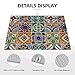 Talavera Mexican Tiles Dish Drying Mat For Kitchen Counter, Super Absorbent Microfiber Dish Drying Pad, Kitchen Gadgets For Easy Clean Multi-Use Large 18