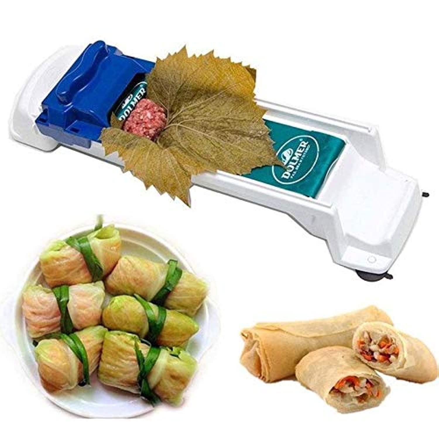 Anecity Sushi Rolling Machine,Sushi Mold Vegetable Meat Rolling Tool Sushi Roller Dolma Sarma Roller Cabbage Leave Leaf Machine for Beginners (#01)