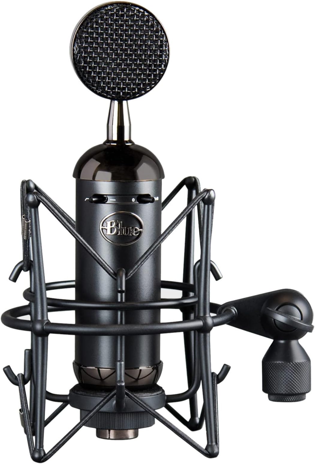 Blue Blackout Spark SL XLR Condenser Microphone for Pro Recording, Streaming, Podcasting, Gaming, with Large Diaphragm Cardioid Mic Capsule, Shockmount, Detailed Natural Sound, Protective Case - Black