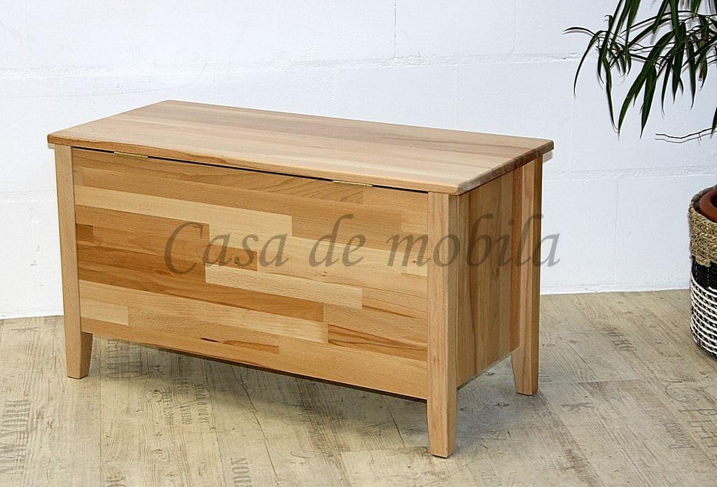Casa Massivholz Truhe 84cm Kernbuche massiv Natur lackiert