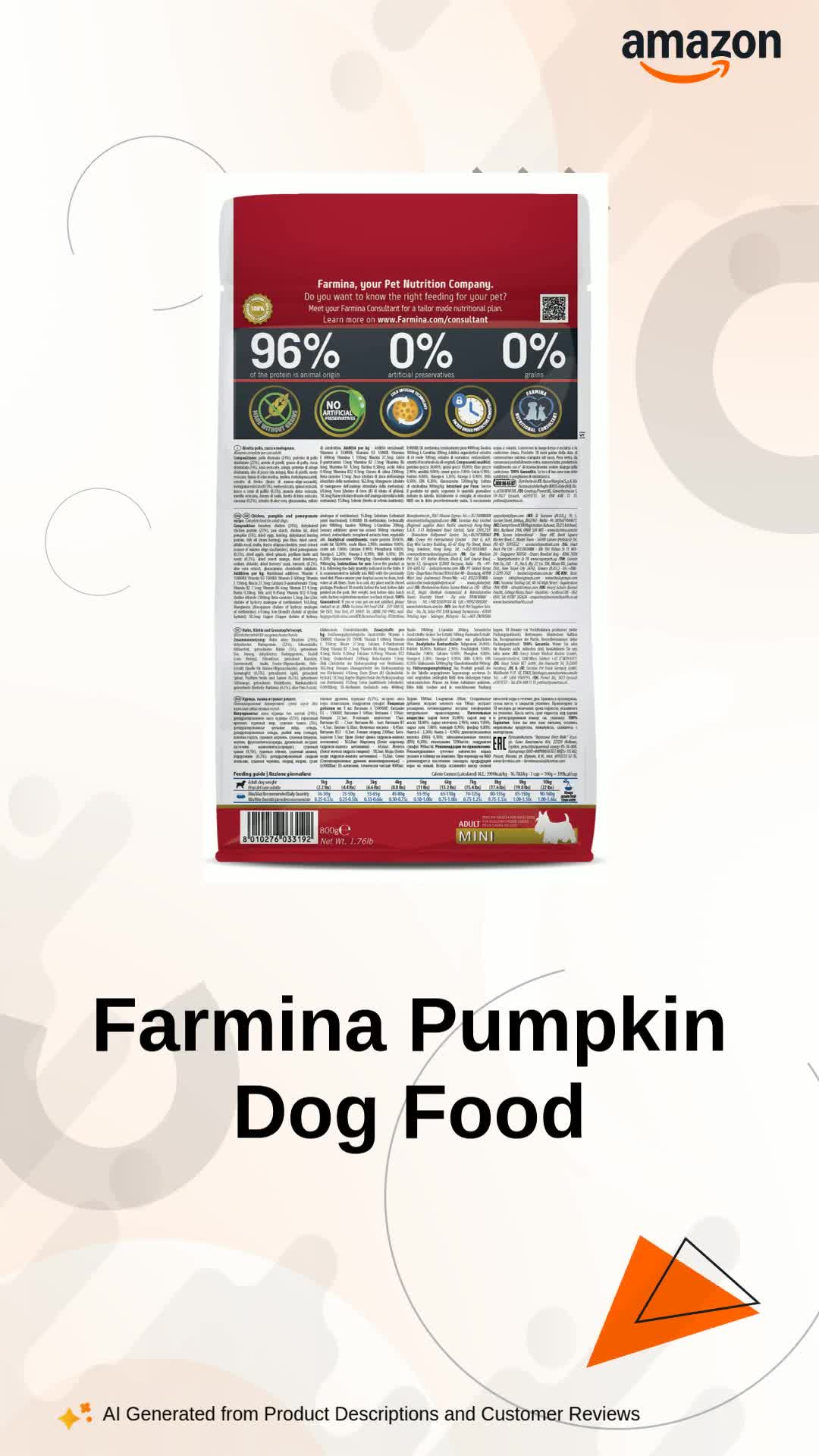 Farmina N&D Pumpkin Adult Mini Dog Food | Chicken, Pomegranate