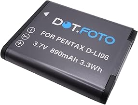Dot.Foto D-LI96 Premium 3.7v / 890mAh Batterie Rechargeable pour Pentax WG-1000