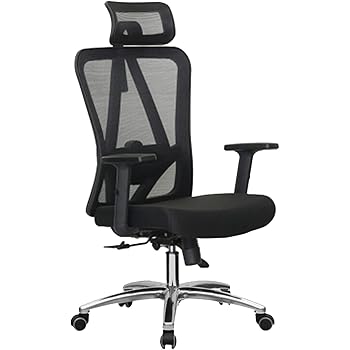 Amazon 人間工学 オフィスチェア メッシュチェア デスクチェア き リクライニング 可動式 Black デスクチェア 文房具 オフィス用品