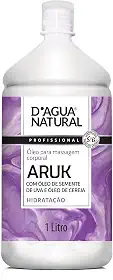 Óleo de Massagem Aruk Semente de Uva e Cereja, D'agua Natural, 1 litro