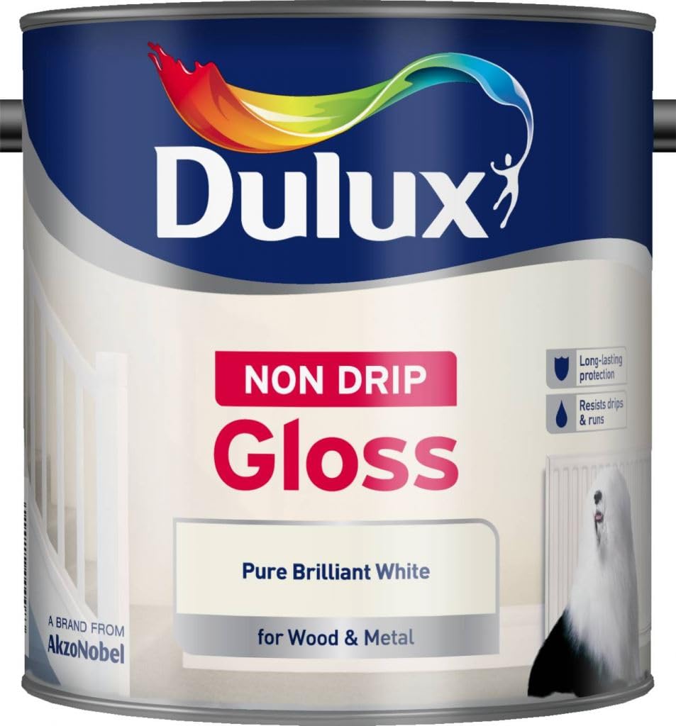 Non Drip Gloss 2.5L Pure Brilliant White 5054809974609