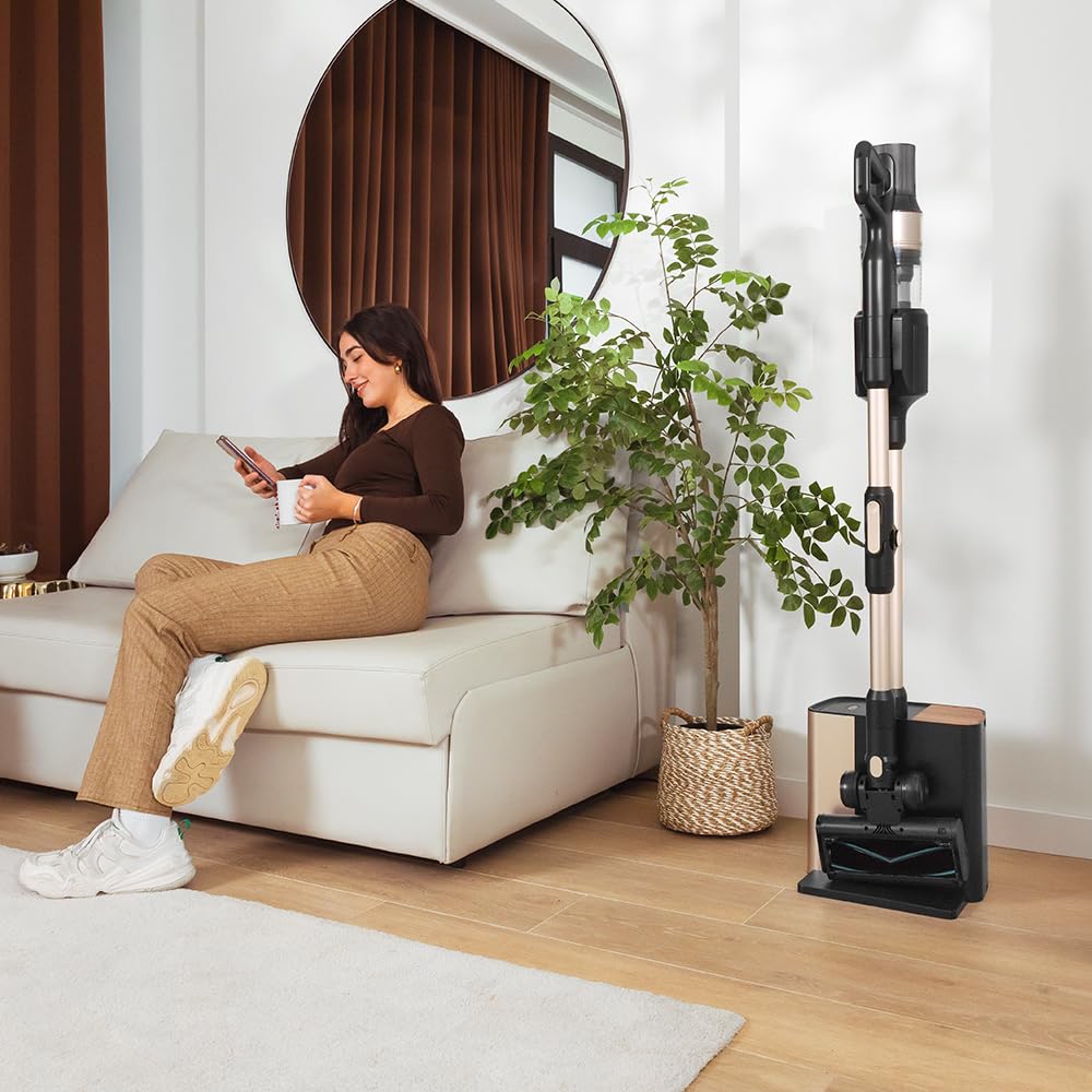 Cecotec Odkurzacz bezprzewodowy Conga Rockstar 5500 Hurricane Station Flex. Bezprzewodowy odkurzacz samoczynnie opróżniająca się podstawa, moc 220 AW, 700 W, żywotność baterii 90 cali, technologia