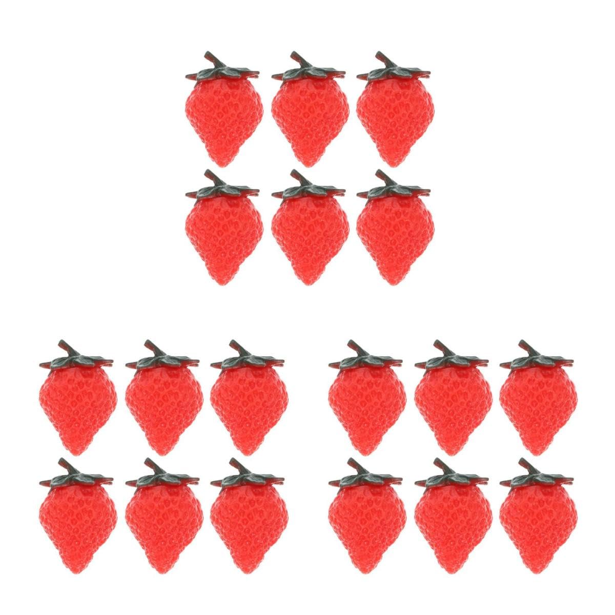 ABOOFAN 3 Sätze Erdbeerfliese Coole Kühlschrankmagnete Erdbeermagnete Für Den Kühlschrank Erdbeer-kühlschrankmagnete Aufkleber Magnete Für Kühlschrank Fruchtmagnete Rot PVC 6 Stücke * 3