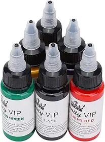 6 Pçs/conjunto Tinta De Pigmento De Tatuagem Semipermanente, Ferramenta De Acessório De Tintas De Tatuagem De Longa Duração Pigmento De Tatuagem - Conjunto De Pigmento De Tatuagem