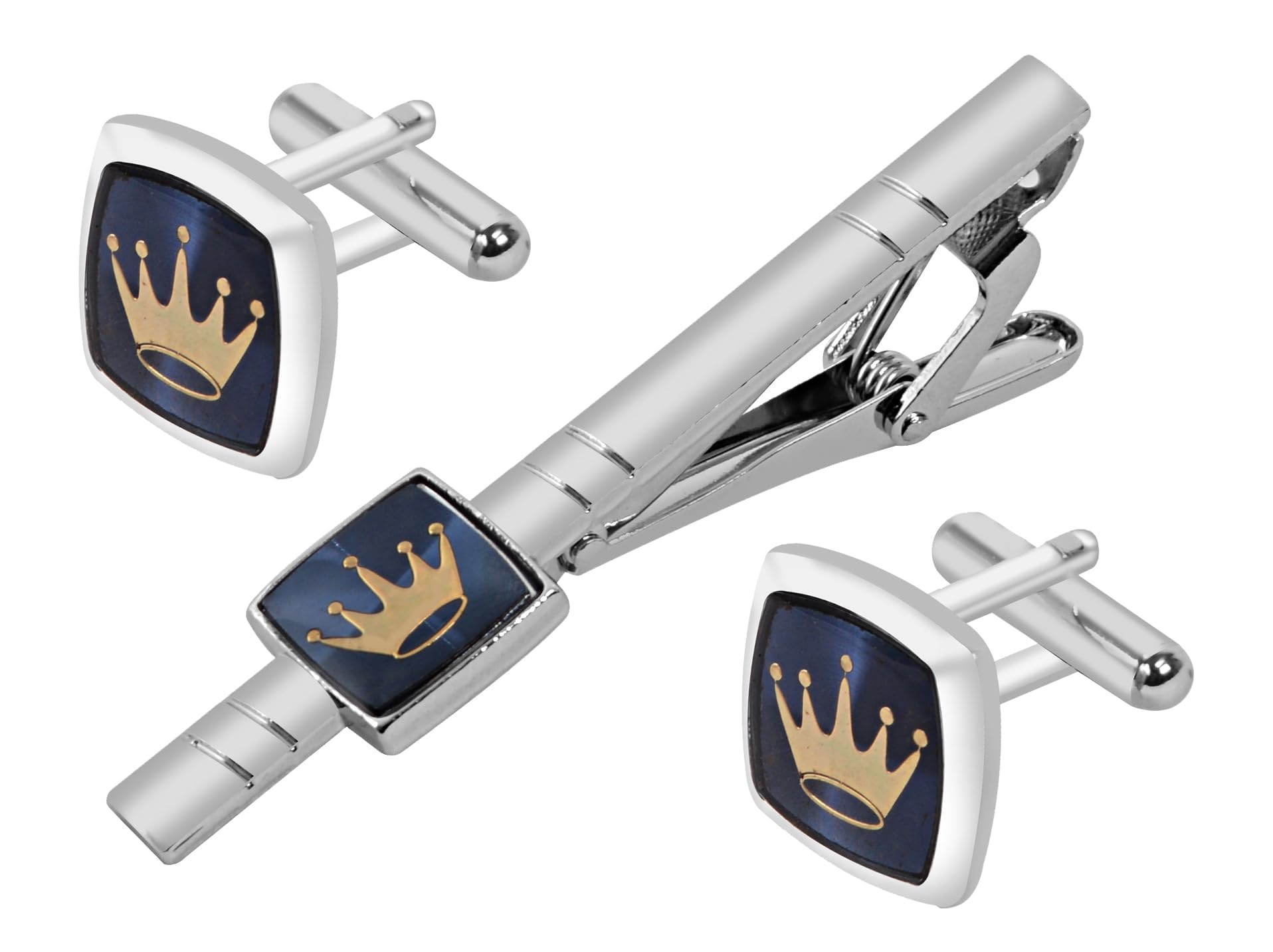 EXOTICA Fashions Metal Cufflink & Tie Pin Set | EFCUFF-M-34-PNP+TIE PIN-34-PNP (B0CFV4GZRT) Amazon Price History, Amazon Price Tracker