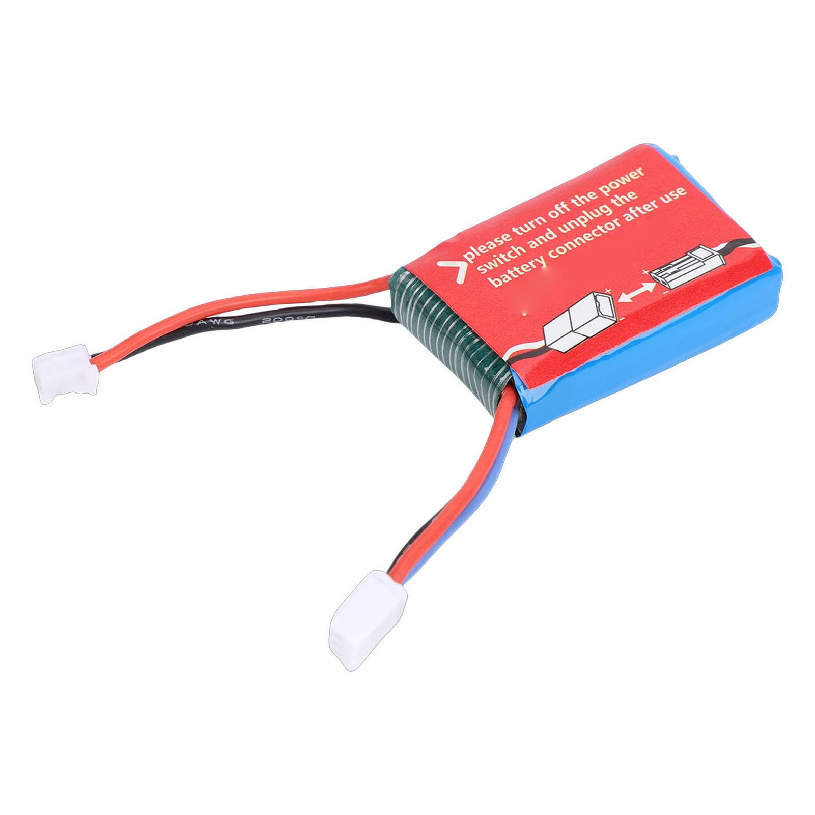 Generic Batterie de Voiture Télécommandée Haute capacité 350mAh, Adaptée au Modèle de Voiture 244016, avec Alimentation électrique Stable