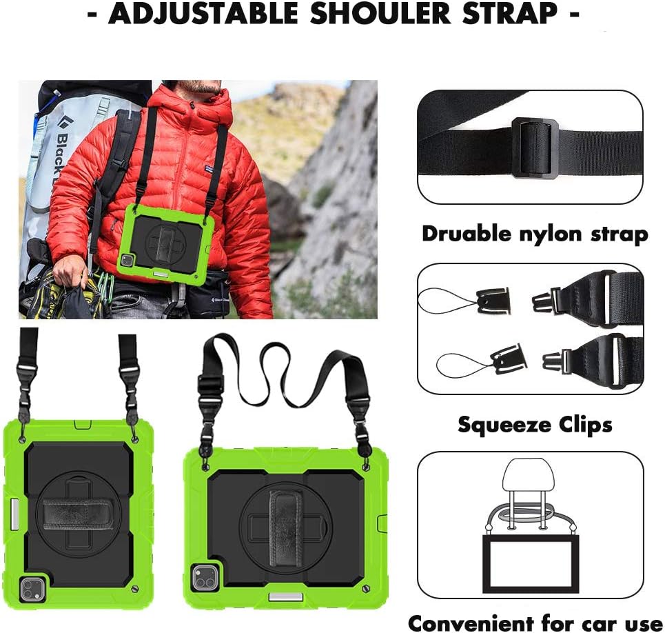 Gеt Sресіаl Prісе CASZONE iPad Pro 12.9 4th Generation Case with Pencil Holder , iPad Pro 12.9 3rd Generation Rugged Protective Case with Hand/Shoulder Strap,iPad Pro 12.9 2020 Case Shockproof,Green Gеt Dіѕсоunt оƒƒеr CASZONE iPad Pro 12.9 4th Generation Case with Pencil Holder , iPad Pro 12.9 3rd Generation Rugged Protective Case with Hand/Shoulder Strap,iPad Pro 12.9 2020 Case Shockproof,Green