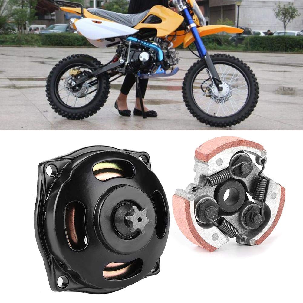 EBTOOLS Frizione Mini Quad Adatto per Mini Pocket Bike Clutch,6 Teeth Clutch Drum Pad Gear Box Kit Replacement for 47 Mini Moto Quad Pocket Bike