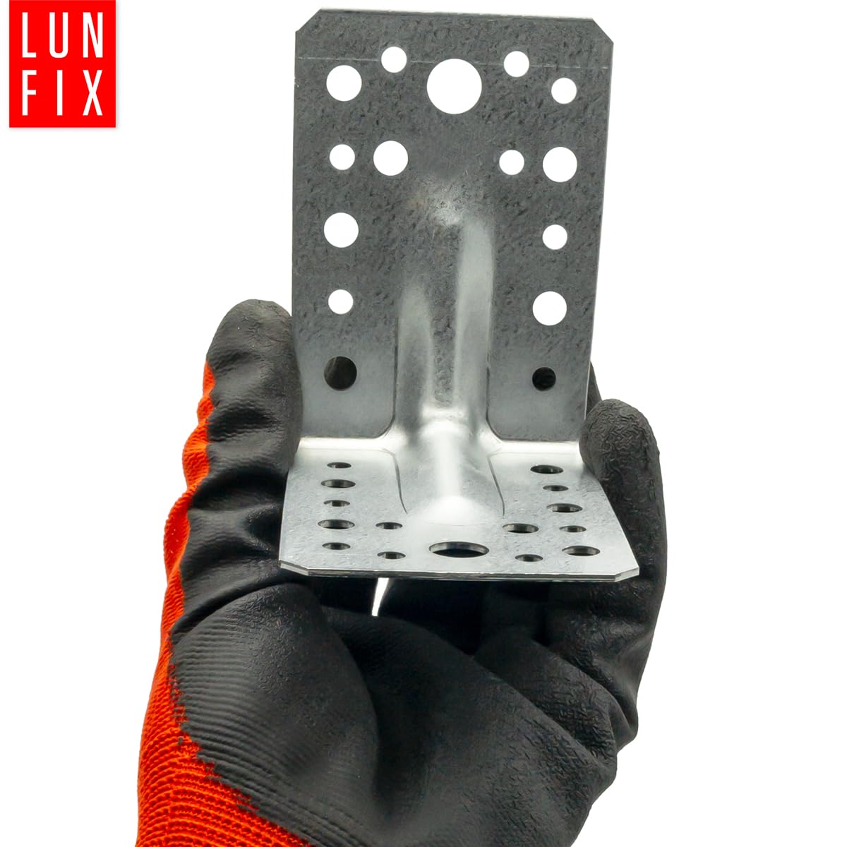 50 Equerre metal renforcées 90x90x65x1,5 mm, connecteurs bois galvanisés avec nervure, équerre support d'angle droit perforée pour menuiserie, fixation meuble, clôture, construction bois