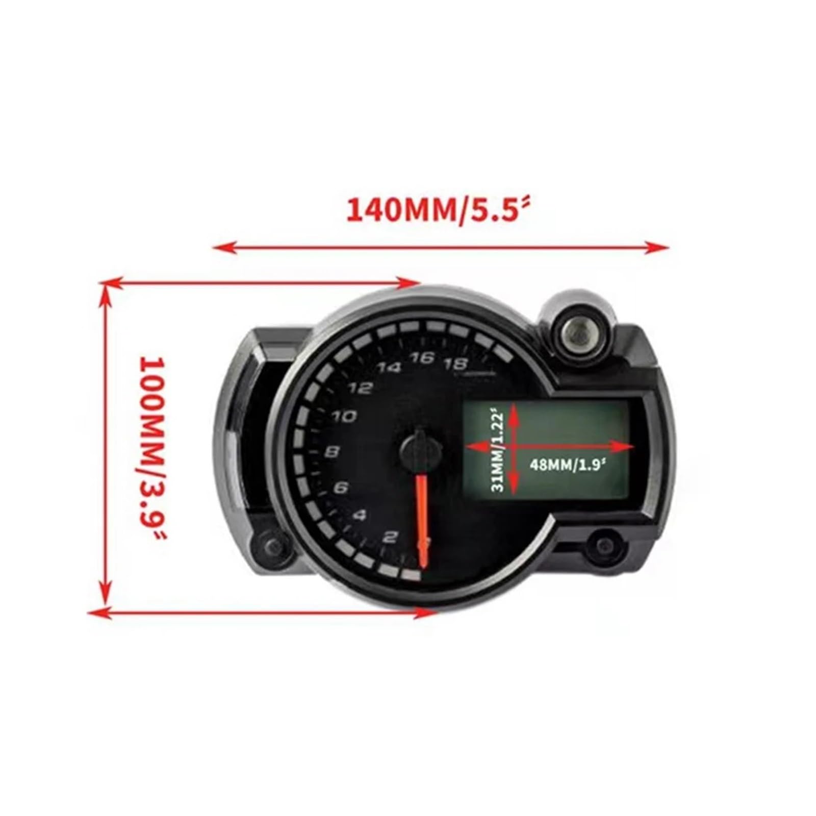 Contachilometri Digitale Universale A 7 Colori Per Moto, Contachilometri MAX 1800 Giri/min, Cruscotto Per Moto Contachilometri