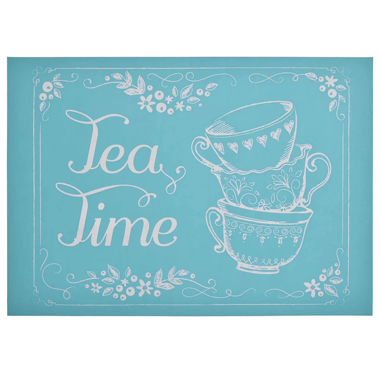 MANGOUSONG Screen Printing Kit,28x21cm Tea Silk Screen Stencils Reusable Silkscreen Print Kit for Printing Handbag Decoration Template ?Seal Tool