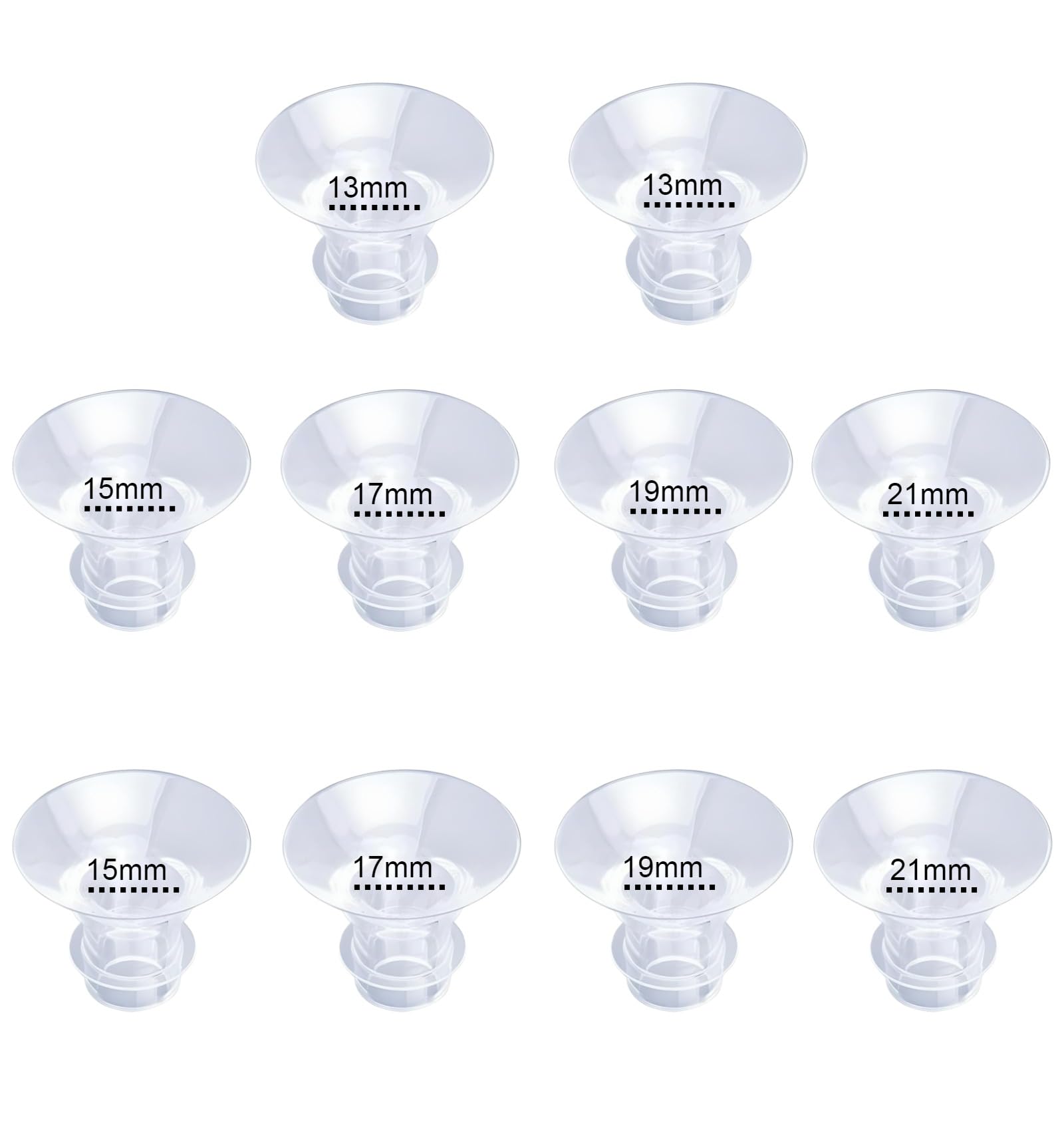 4 Inserti Per Flangia Tiralatte 17mm | Adattatori Per Capezzoli Da 24mm A 17mm | Compatibili Momcozy, Medela, Spectra, Elvie