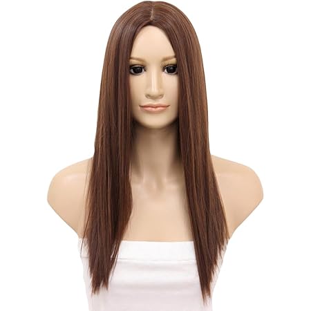 Amazon Co Jp 耐熱 コスプレウィッグ センター分け ロングストレートウィッグ 女装 ハロウィン C 053 C Light Brown ホビー 通販