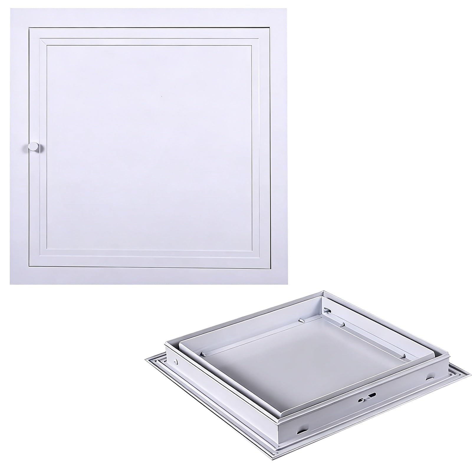 Panel inspekcyjny hydrauliczny, aluminiowe drzwi sufitowe z płyt kartonowo-gipsowych, płyta osłonowa do okablowania i rur, 40 x 40 cm, opcje 61 x 60 cm