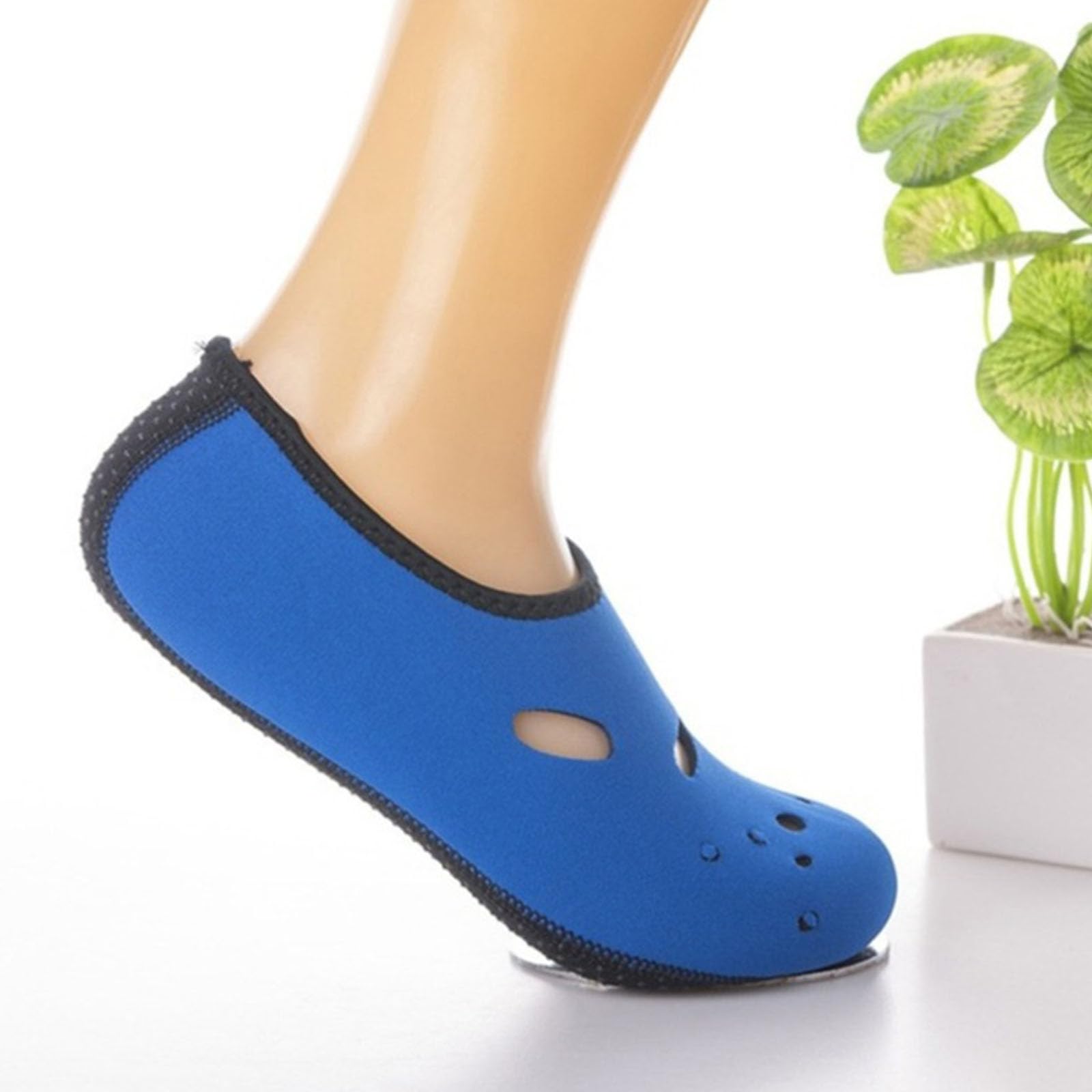 1. Calcetines de natación de secado rápido para hombres y mujeres, suela reforzada antideslizante, esnórquel, playa, surf, actividades acuáticas, calzado de natación antideslizante, calzado de playa