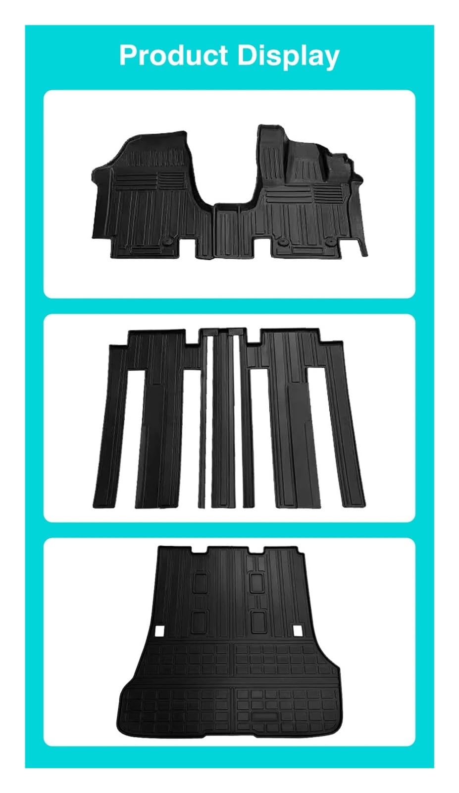 3D Car Floor Mats Compatible with Nissan Serena C28 TPE Cargo Liner Waterproof Protective Car Pad Auto Accessories — view 5