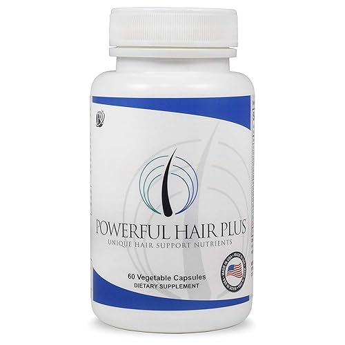 Powerful Hair Plus - Vitaminas únicas con biotina para cabello sano, piel y uñas, aborda las deficiencias que afectan la pérdida de cabello,