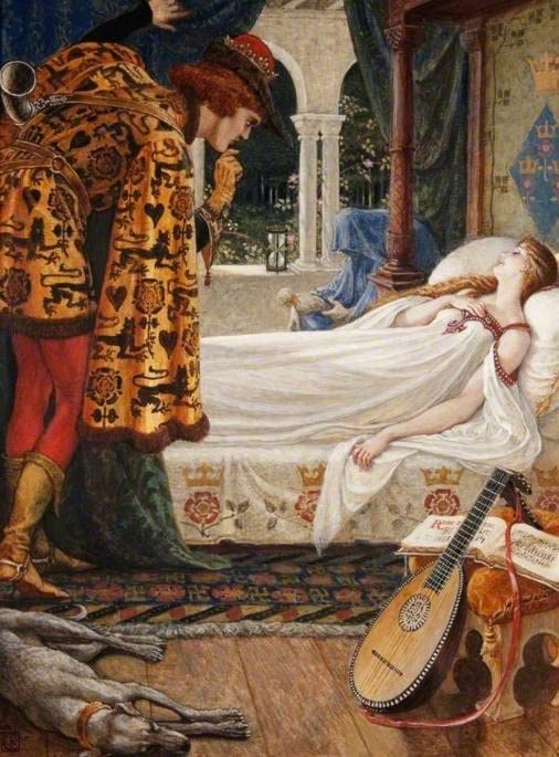 Affiches sur toile Briar Rose Walter Crane 50x70 cm sans cadre pour déco