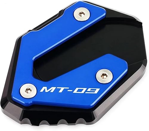 Miniatura 2 de Motorcycle Kickstand Foot Side Stand Extension Pad Support Plate Enlarge for Yamaha MT09 MT-09 FJ09 Tracer 9 XSR900 2014-2022 (Size  MT09 - Black)