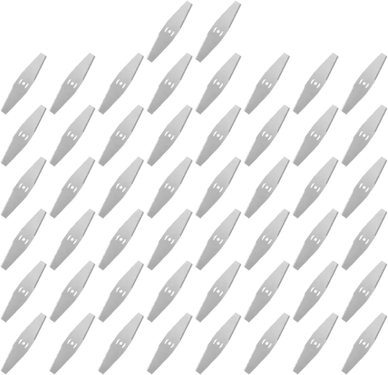 Lawn Mower Accessories 10-50PCS Steel Lawn Mower Grass String Trimmer Head Replacement Brush Cutter Saw Blades Tool(50PCS)