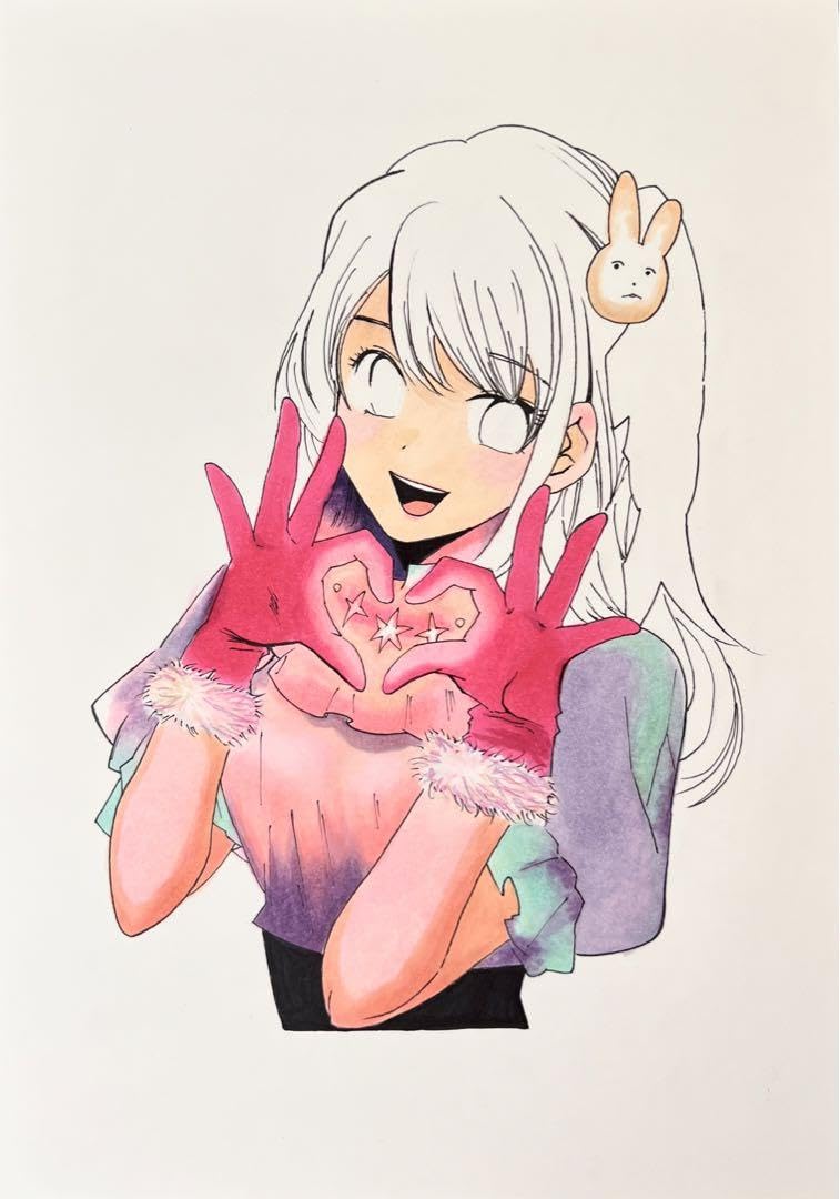 Amazon.co.jp: の子 星野アイ 手描きイ A4 キャラファイングラフ
