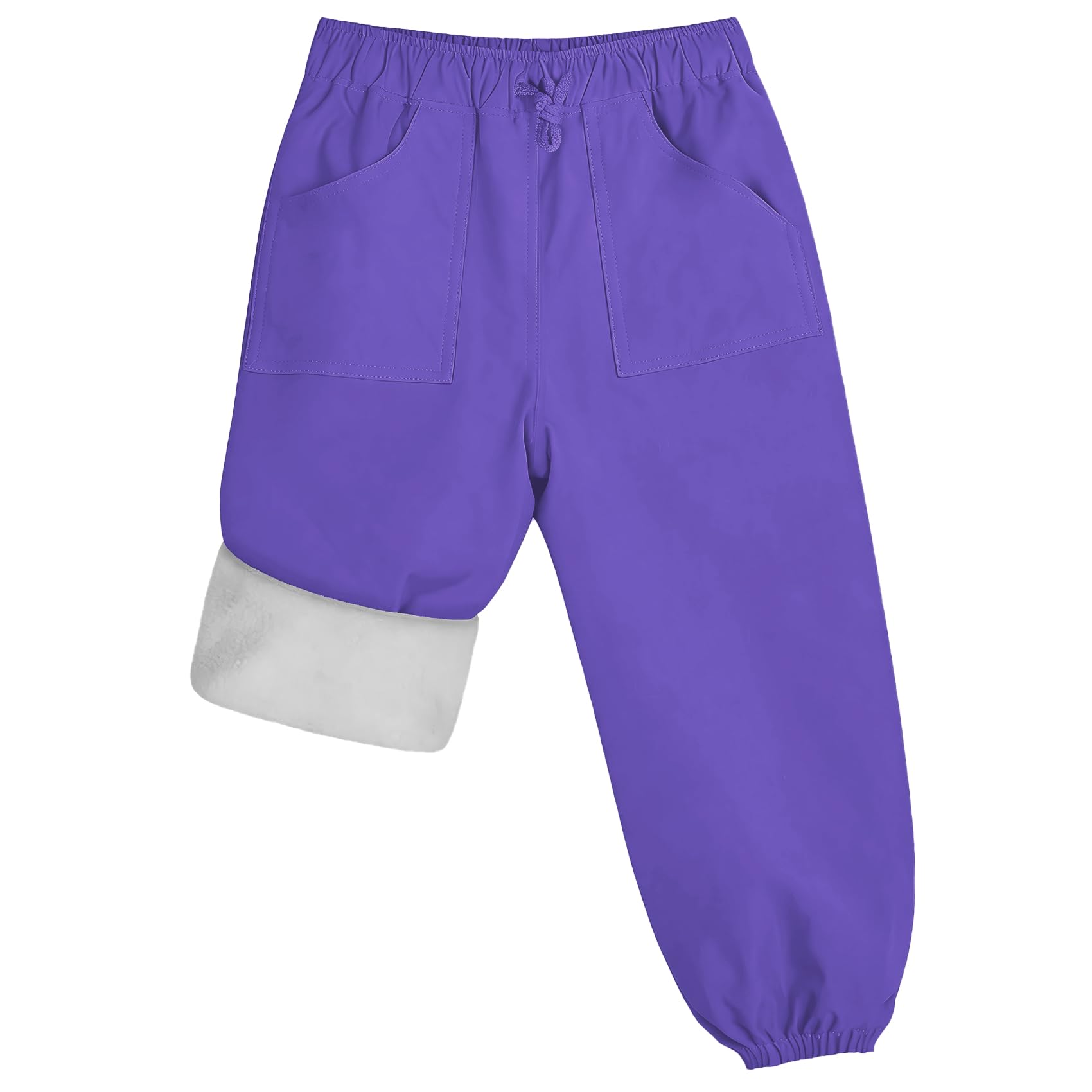 Toddler Kids Snow Pants Fleece Lined Waterproof Ski Pants For Boys &amp; Girls