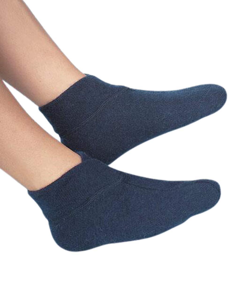 Medima Fußwärmer mit extraweitem Bund – Marineblau, 1 Paar