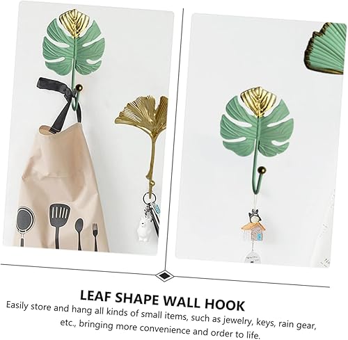 Miniatura 6 de 1 gancho para ropa, decoración de vegetación, llavero de metal para ropa, ganchos de baño para toallas, ganchos adhesivos para colgar ropa de metal,