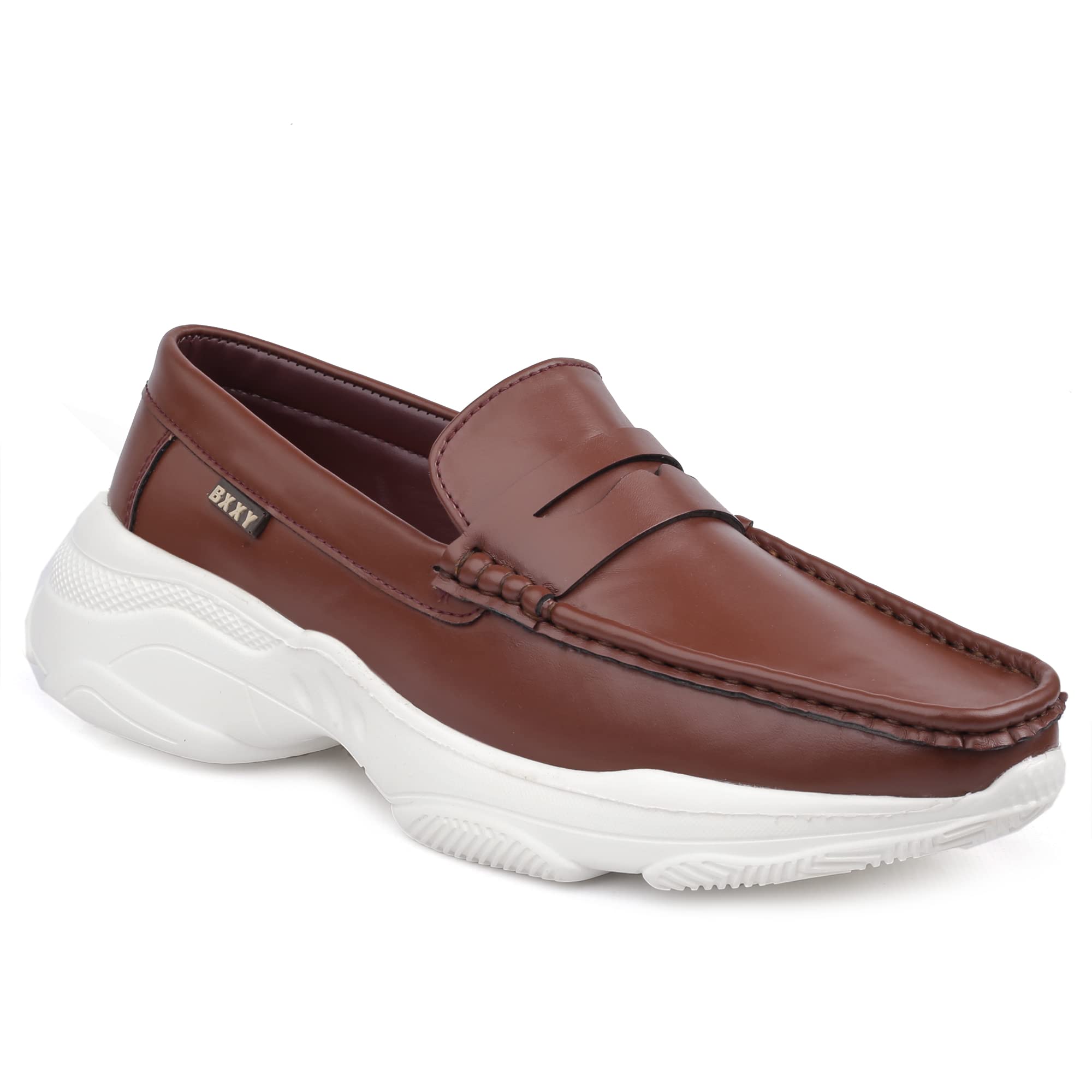 BXXY Mens Light Weight Tan Casual Slipon Loafer with Eva Sole and Pu Upper Material. - 8 UK (B0CSBHR5GW) Amazon Price History, Amazon Price Tracker