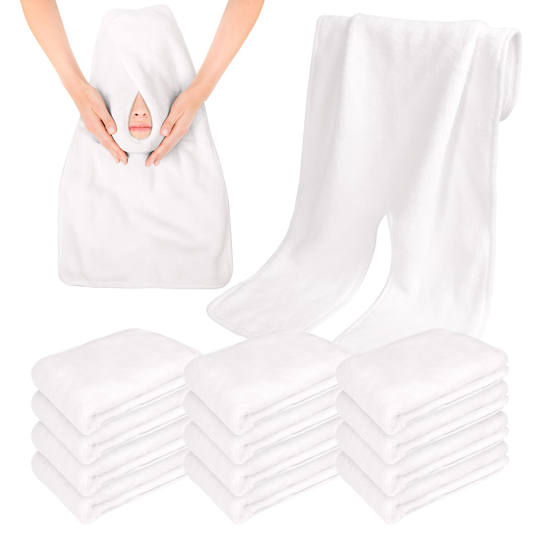 Paquete de 12 toallas faciales suaves para esteticistas, toallas de spa para faciales, cómodas toallas faciales de masaje extragruesas, toallas faciales de microfibra para cara, equipo