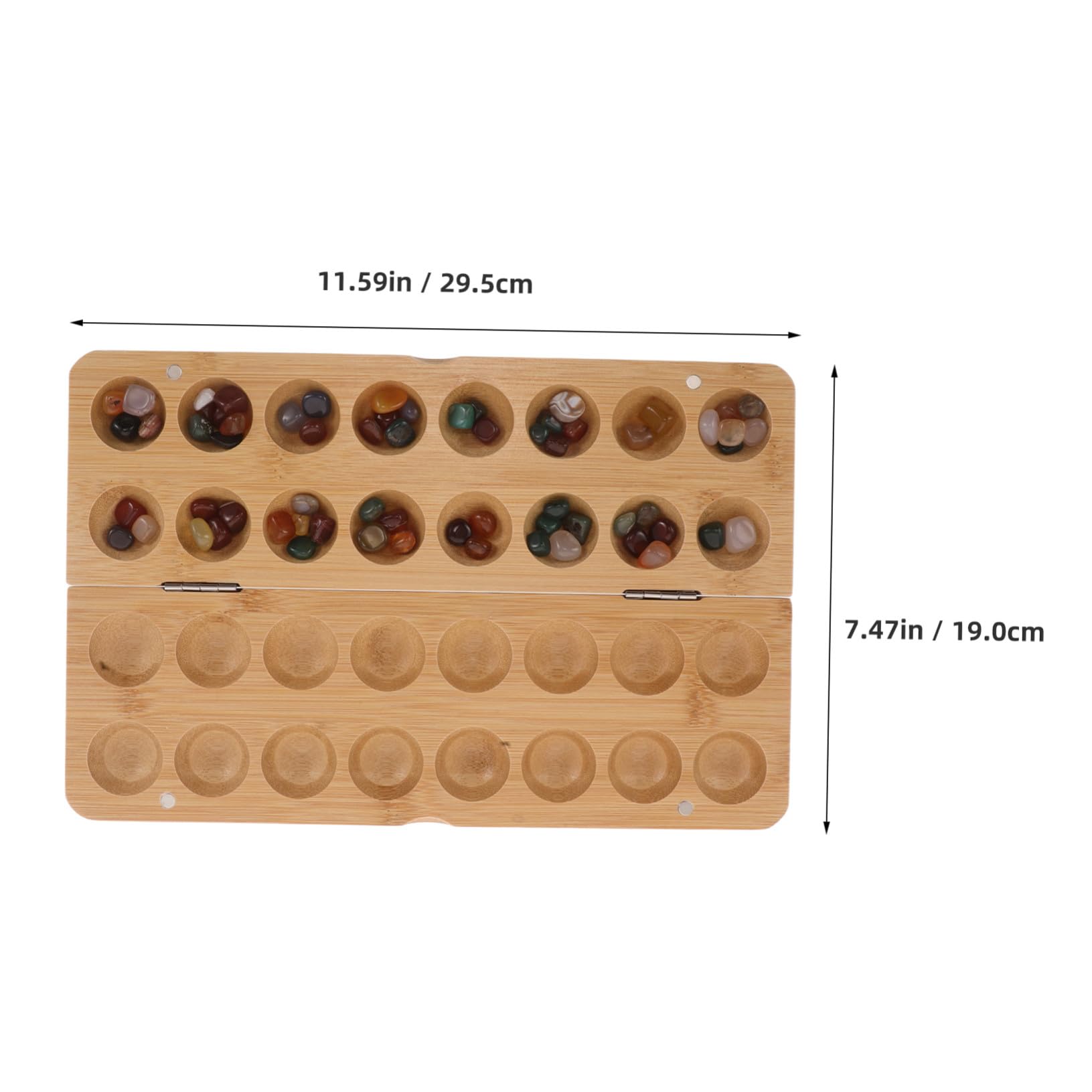 Milisten Scacchiera Mancala in Pietra Biglie di Perline Gioco da Tavolo Strategico per Ragazzo Ragazza Ragazza di Giochi Educativi per Scuola e Vacanze