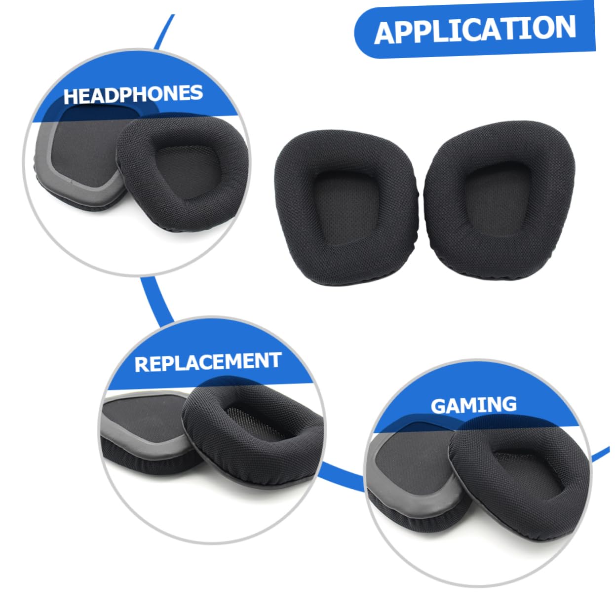 NUOBESTY 5 Paia Cuscinetti Auricolari Ricambio per Cuffie Pro Earmuff Comfort Ottimale e Resistente Compatibili con Cuffie Gaming