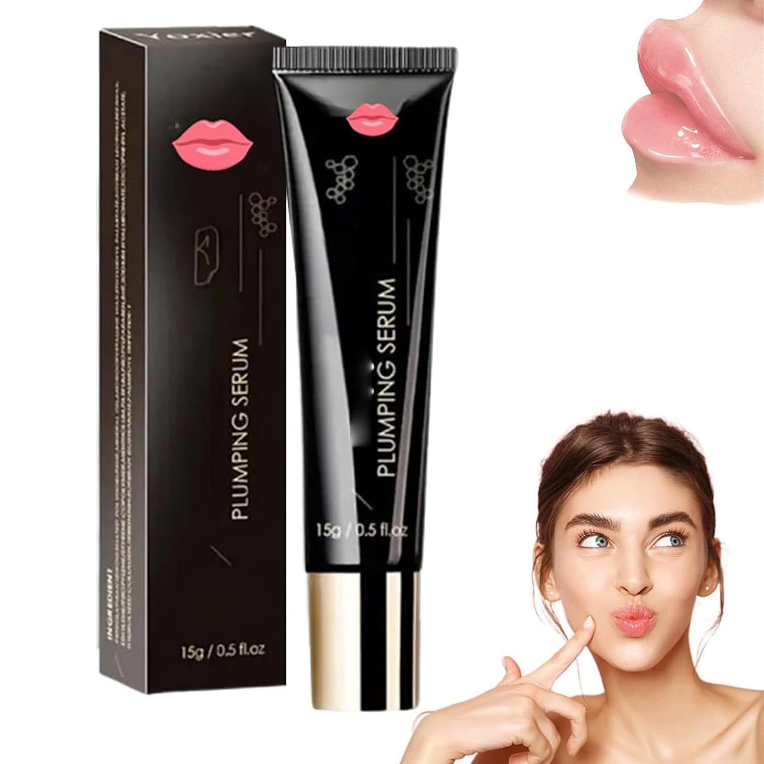 2PCS Plumpify Lip Booster Plumping Serum - Glovera Labios Carnosos En 24 Horas, Plumpify Lip Plumping Serum, Hydrating & Nourishing Lip Gloss for Dry Lips, Increase Lips Elasticity