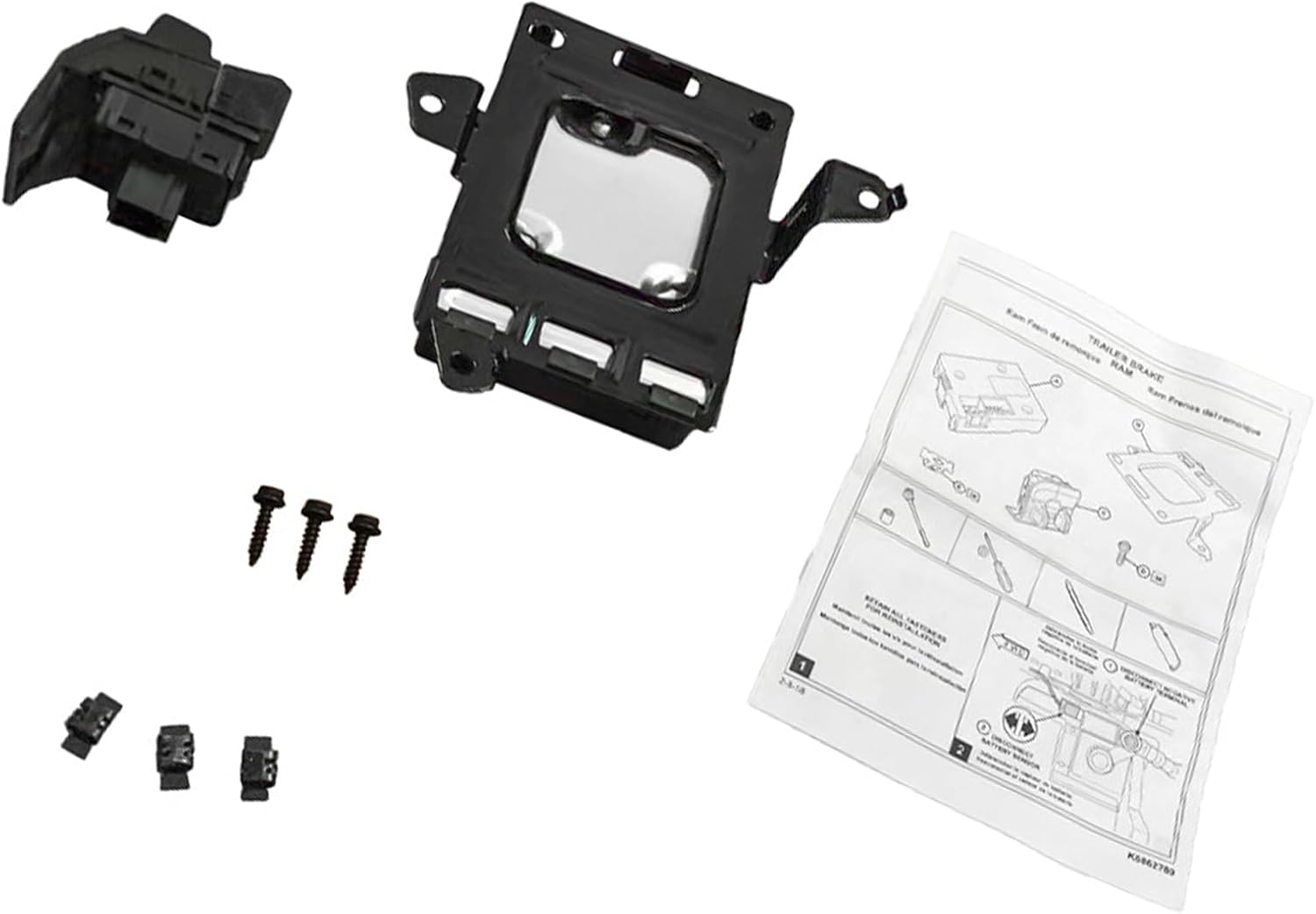 82215278AE 82215278 Trailer Brake Controller Module Electric Kit Compatible for Ram 1500 DT 2019-2022 Integrated Trailer Brake Controller