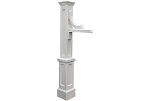 Woodhaven Address Sign Post - White Mayne Mailbox Post