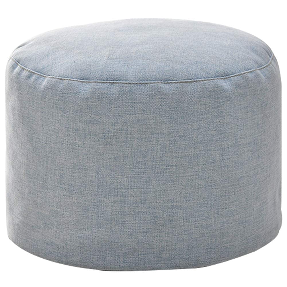 Pouf et repose-pieds circulaire en tissu écoresponsable haut de gamme
