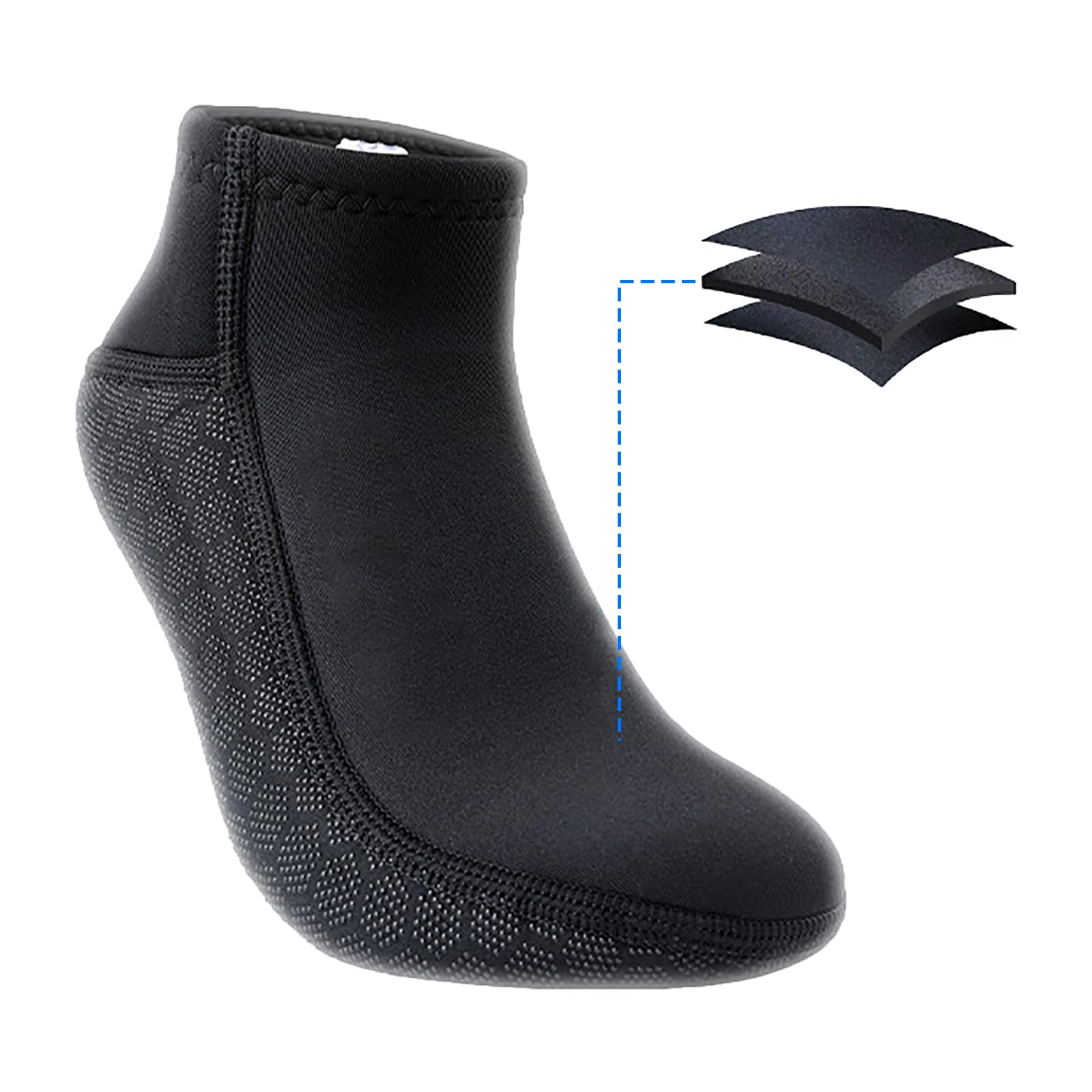 Hubboards Fin Socks with Cinch Lock Tether - XL