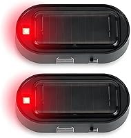 Vista 6 de Shudyear Alarma simulada de energía solar para automóvil, nuevo modelo, más brillante y claro, luz LED antirrobo intermitente de seguridad lámpara